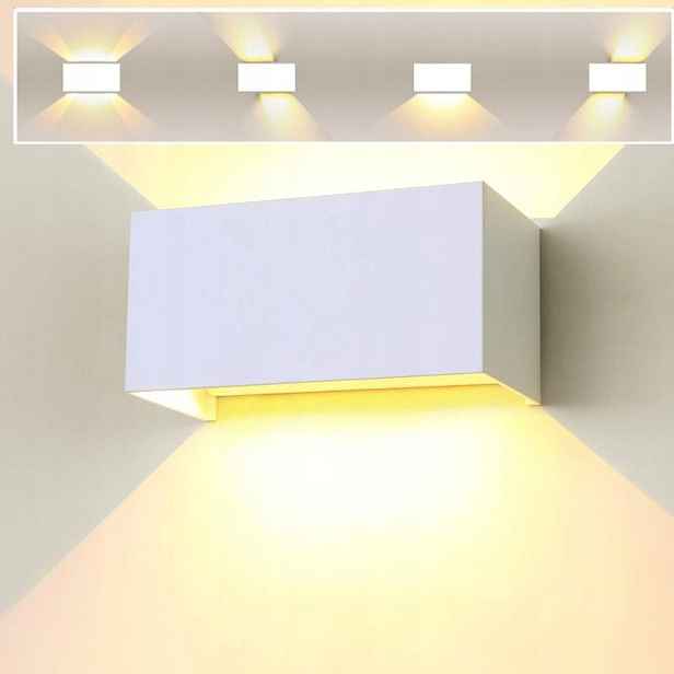 24W Led nástěnná fasádní lampa Venkovní zahradní svítidlo Nahoru Dolů IP65