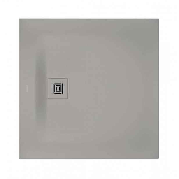 Duravit Sustano - Sprchová vanička, 90x90 cm, DuraSolid, matná šedá 720271630000000