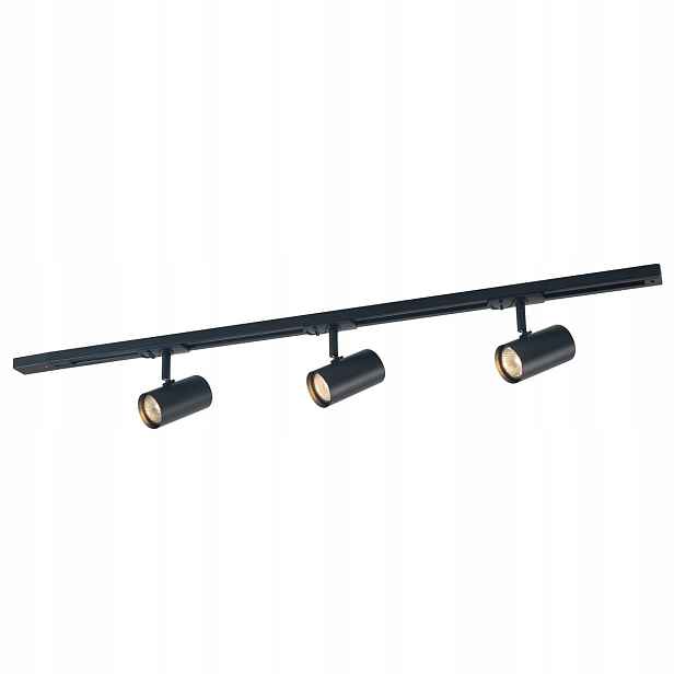 Marvi Jazz Černá kolejnice 3-nastavitelné reflektory 100CM GU10 3X35W