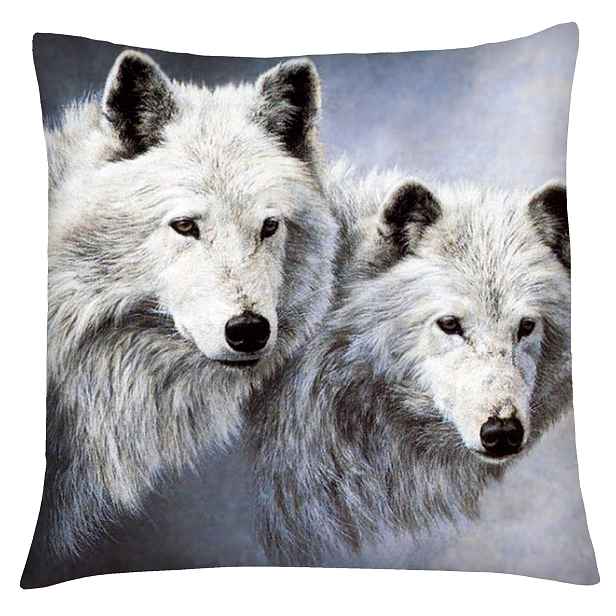 Povlak na polštář s vlkem 02 Mybesthome 40x40 cm