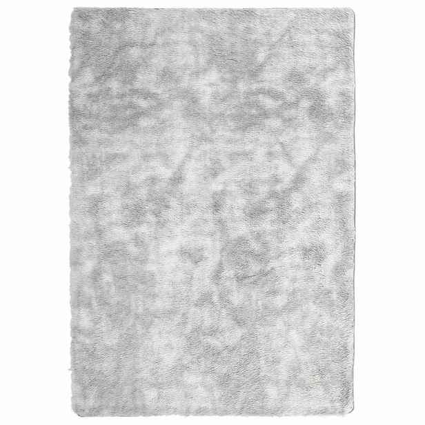 vidaXL Koberec Shaggy s vysokým vlasem NAVARRA stříbrošedý 160x230 cm