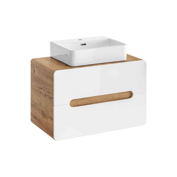 ArtCom Koupelnová skříňka s umyvadlem ARUBA White U80/1 | 80 cm