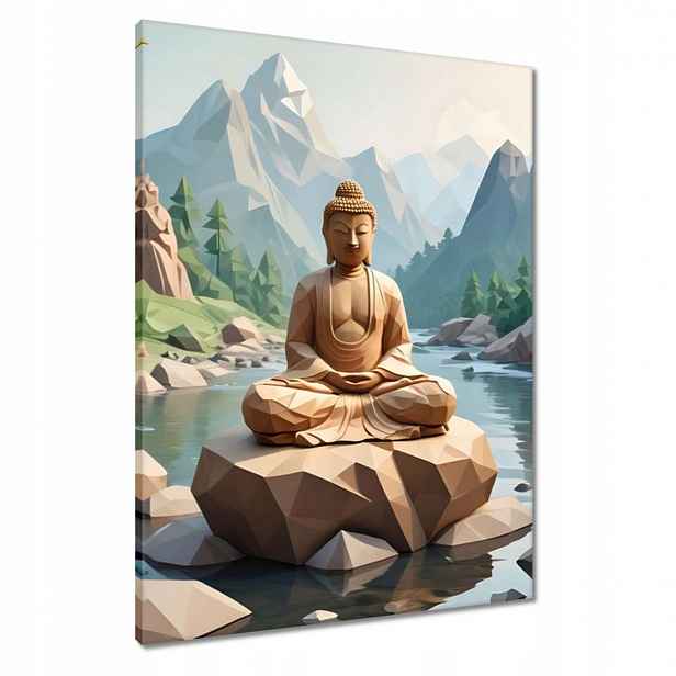 Obrazy 60x80 Buddha origami