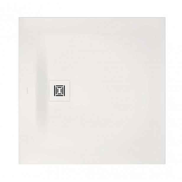 Duravit Sustano - Sprchová vanička, 90x90 cm, DuraSolid, matná bílá 720271740000000