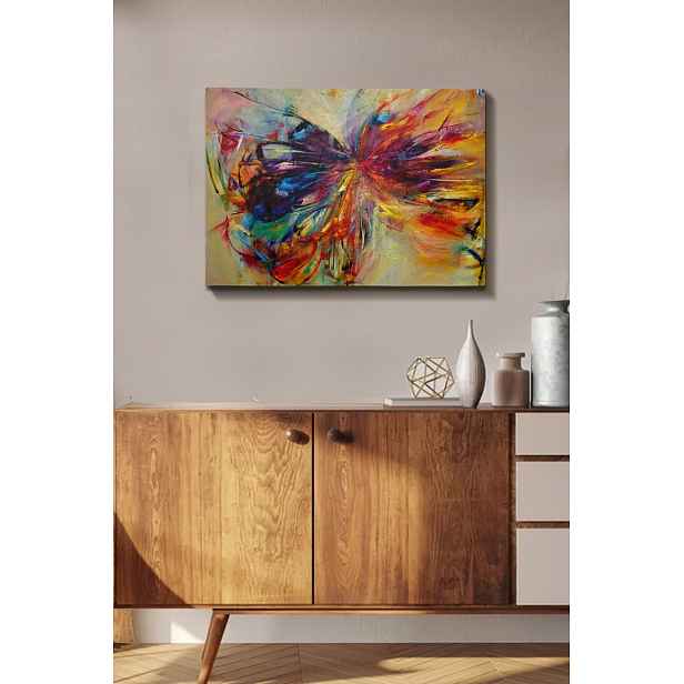 Hanah Home Obraz Motýl 70x50 cm vícebarevný