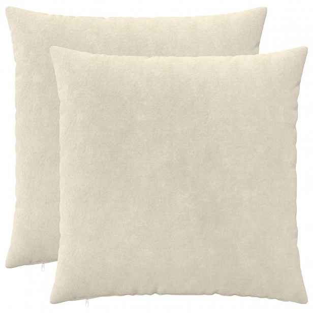 vidaXL Povlak na polštář 2 pcs HEERLEN Krémová 80 x 80 cm