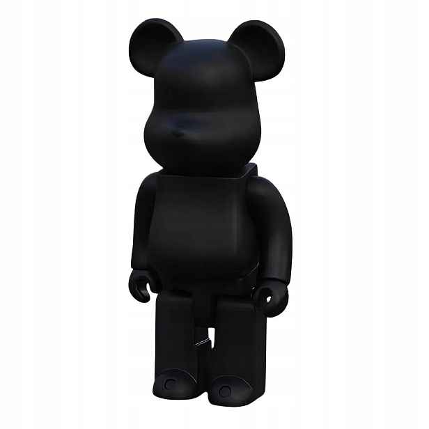 Medvídek Bearbrick 400% figurka do interiéru 28 cm černá sběratelská soška