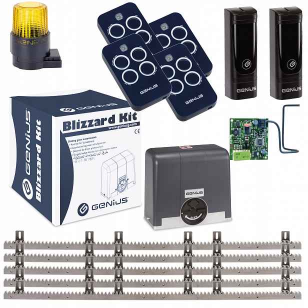 Genius Blizzard 900 Lampa Guard 230V Dálkové ovládání Echo 4ks Pohon brány