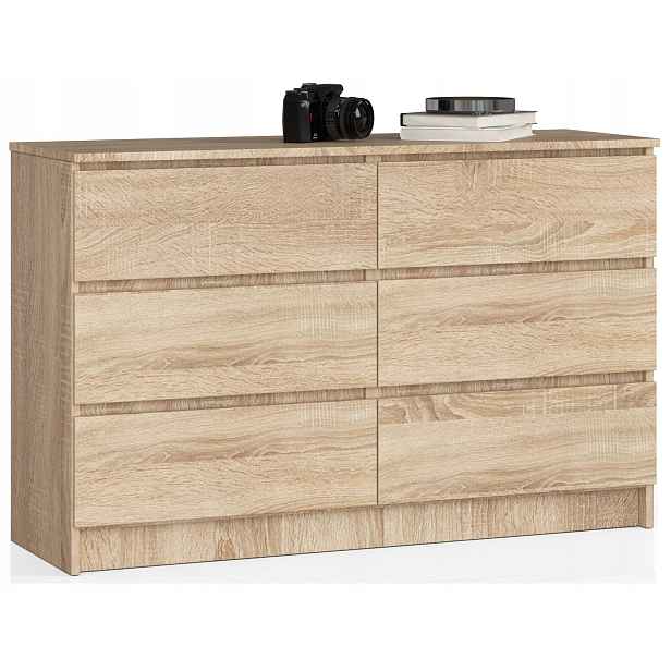Komoda K140 6SZ Clp Dub Sonoma Akd
