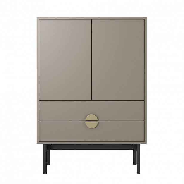 Selsey VYSOKÁ KOMODA Stoon II 2-dveřová 85 cm