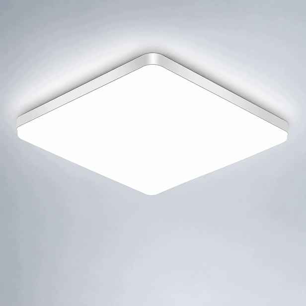 Čtvercové Led stropní svítidlo, 48 W, IP44, 6500 K, 30 cm, do koupelny