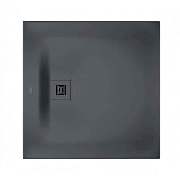 Duravit Sustano - Sprchová vanička, 90x90 cm, DuraSolid, matná tmavě šedá 720271650000000