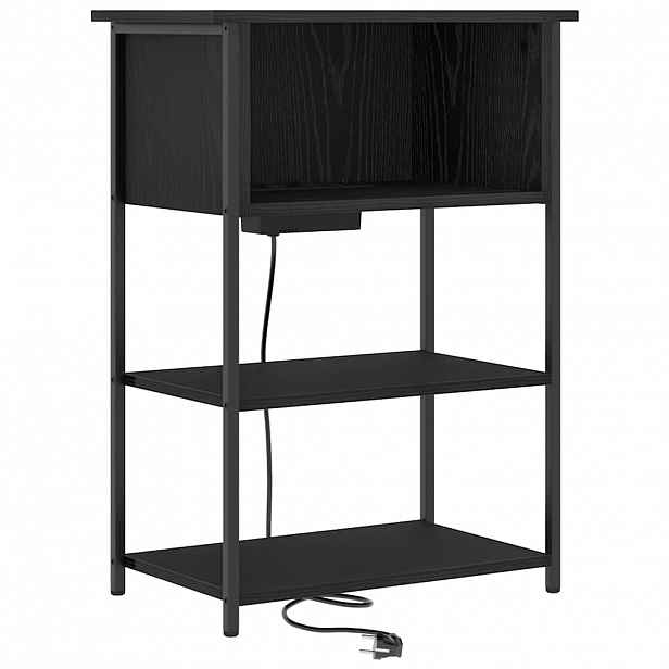 vidaXL Noční skříňka Černý dub 55 x 31 x 76 cm Kompozitní dřevo