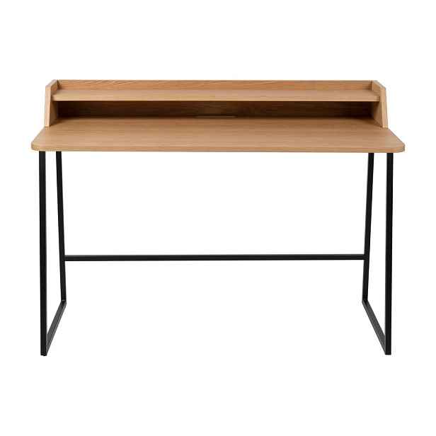 Pracovní stůl s deskou v dubovém dekoru se sekretářem 60x120 cm Giorgio – White Label