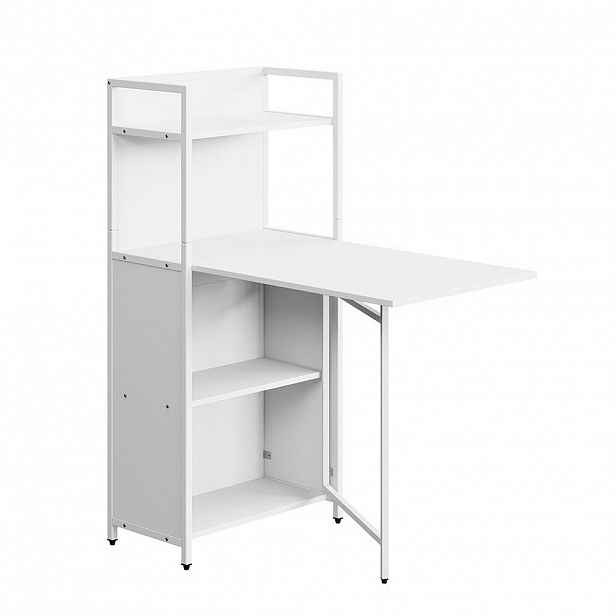 Vicco PSACÍ STŮL Savio, Bílá, 30-100 x 57 cm se sklopnou deskou stolu