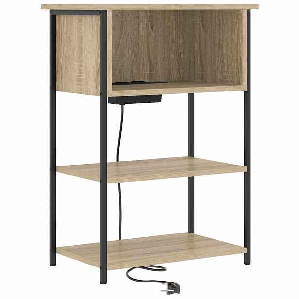 vidaXL Noční skříňka Sonoma dub 55 x 31 x 76 cm Kompozitní dřevo