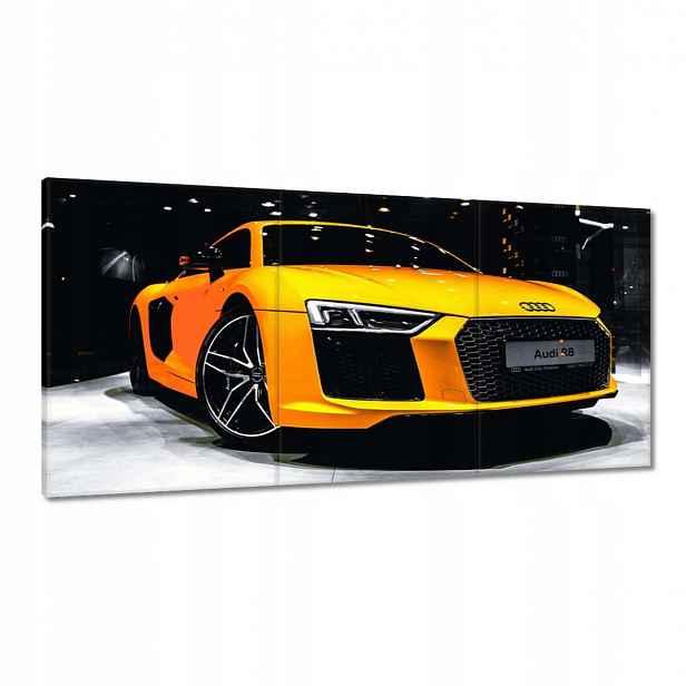 Obrazy 180x90 Žluté Audi R8