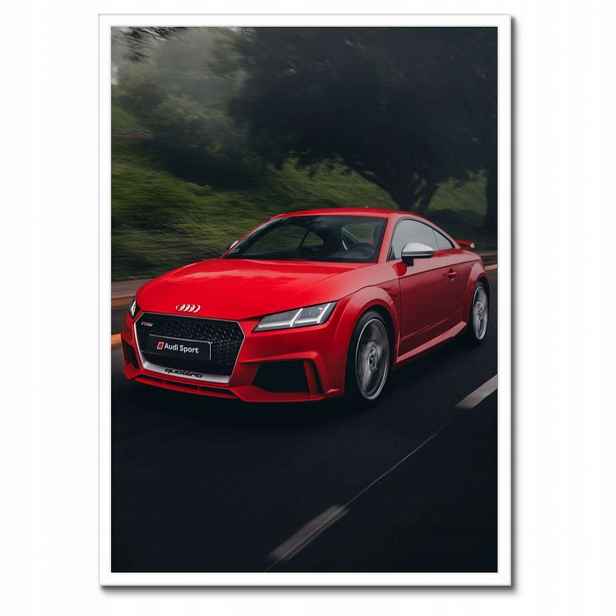 Plakáty v rámu 50x70 Červené Audi Auto