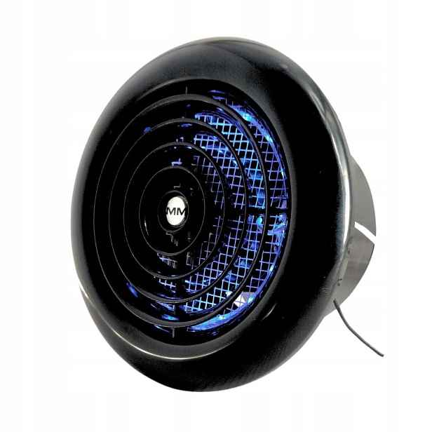 Stropní ventilátor s Led osvětlením Blue Mmr 100 Černý kulatý