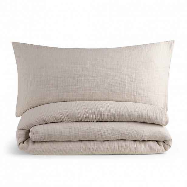 Blumtal POVLEČENÍ mušelín, 100% bavlna, 155/220 cm & 40/80 cm, šedá