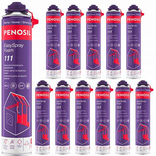 12x Penosil EasySpray Pur pěna Penosil Termoizolační stříkaná pěna