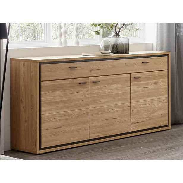 Široká komoda Flores, dub gustavson/antracit