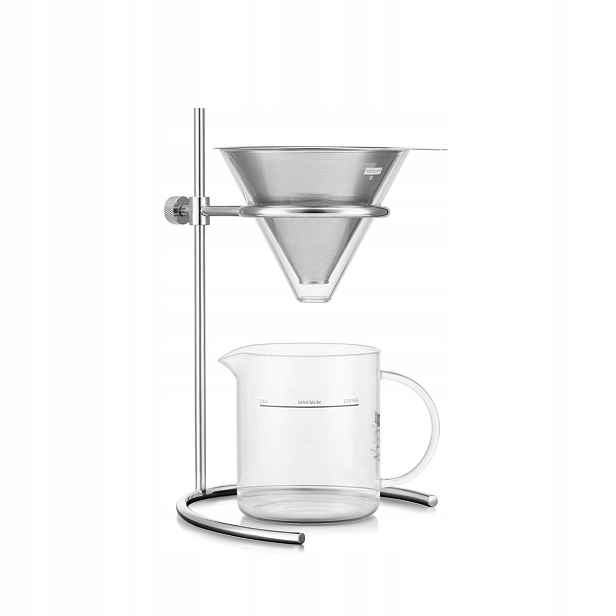 Bodum Dárce kávy s permanentním filtrem Pour Over 0,5 l chrom