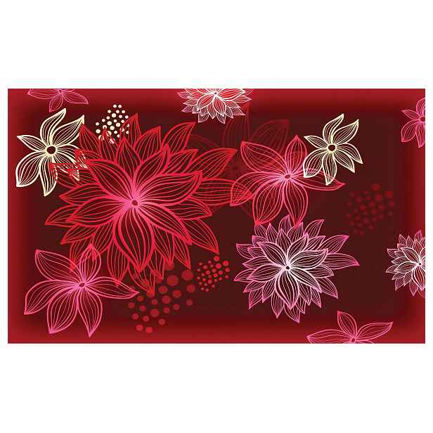Fototapeta Červeno-růžová abstrakce květinová elegance 312x219 lepidlo