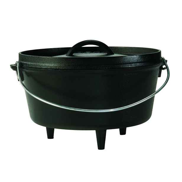 Litinový outdoorový hrnec Lodge 4,7 l s poklicí (Camp Dutch Oven)