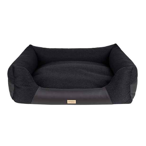 Pelíšek pro psa MILLY SOFA ZipClean černá velikost S, M, L, XL Rozměr: XL - 90x72x22 cm