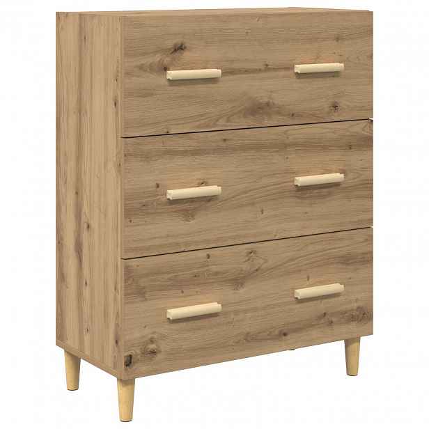 vidaXL Servírovací skříň Artisanový dub 69,5 x 34 x 90 cm