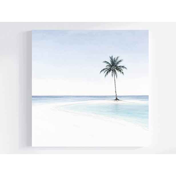 Obraz Na Plátně Canvas Pláž Tropy Palma Exotika Voda Oceán Ráj 50x50