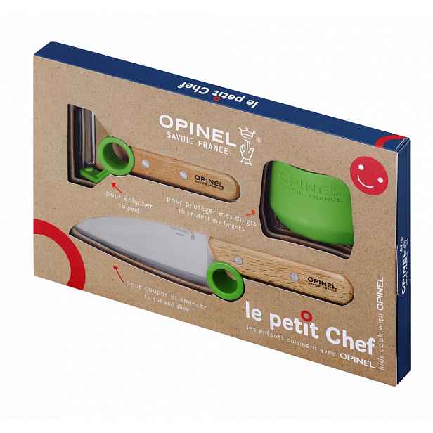 Opinel Dětská kuchařská sada le petit Chef, zelená 002577