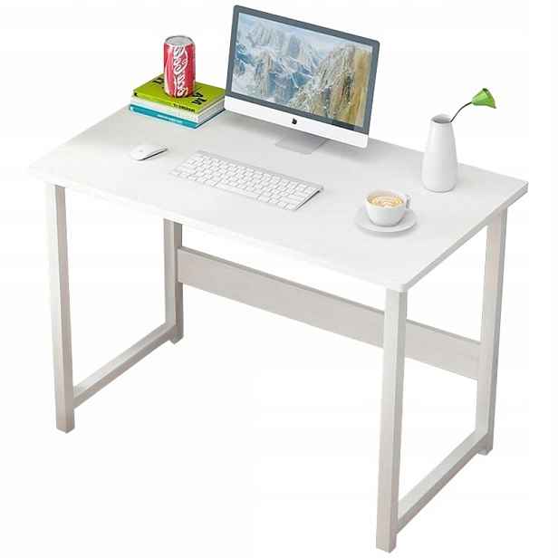 Počítačový Stůl Bílý Loftový Stolek Pod Notebook Počítač Skandinávský Styl