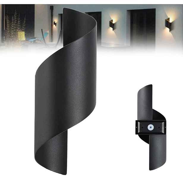 Led Nástěnné Svítidlo Moderní Nástěnná Lampa Spiner Led Černá 10W