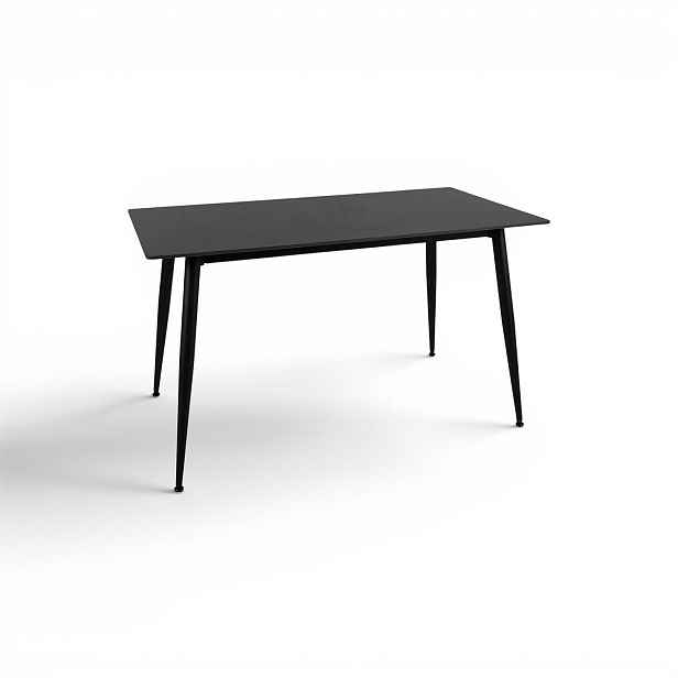 Kasvo RION jídelní stůl 160x90 kov/tm.šedá