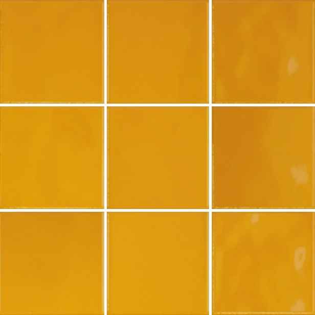 Obklad Vitra Retromix amber yellow 10x10 cm lesk K9484238