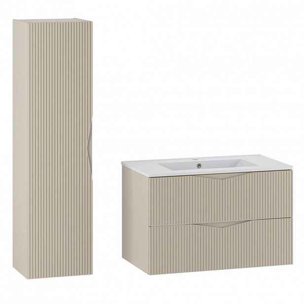 Petits-meubles KOUPELNOVÝ NÁBYTEK 80cm Tao 2er-Set Kašmír