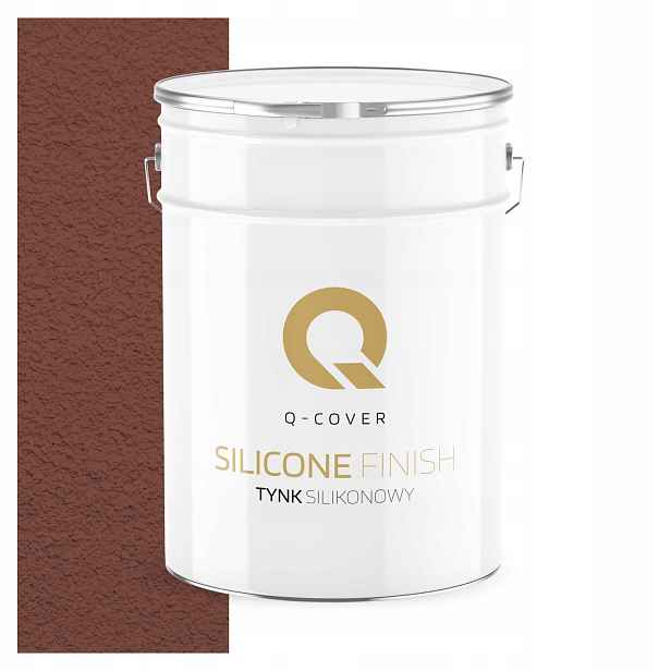 Fasádní Silikonová Omítka Hnědá Tmavá 15 Kg Granulace 3.0 mm F326
