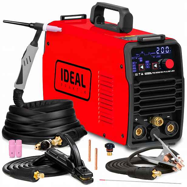 Invertorová Svářečka Ideal Praktik Tig 202 Pulse Led Hf 230V 200A