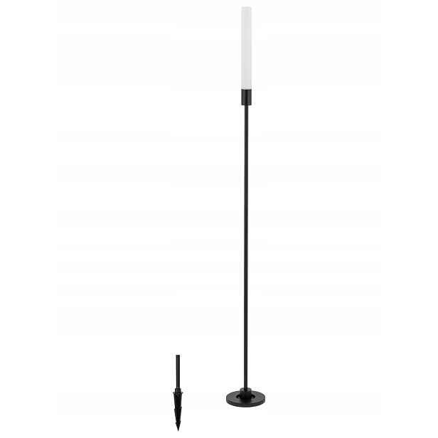 Zahradní Lampa Zola Led černá 3W IP54 3000K 100 cm venkovní 100lm stojící