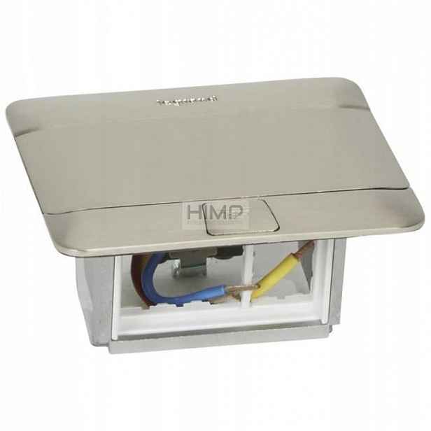 Plechovka na podlahu Inox 3 moduly Legrand