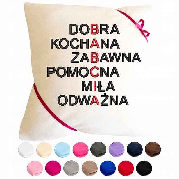 Dárek ke Dni babiček od vnučky vnuka Polštář Pro Babičku křížovka Babička