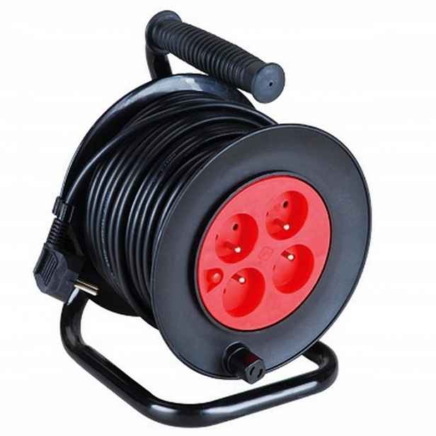 Prodlužovací Kabel na bubnu-4 zásuvky-H05VV-F 3G1.0mm25m
