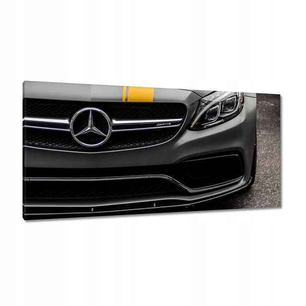 Obrazy 115x55 Mercedes Amg Žlutý proužek