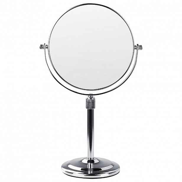 Beliani KOSMETICKÉ ZRCADLO 20 cm Stříbrné Aveyron