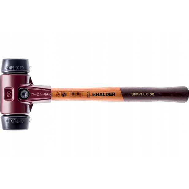 Dlažební kladivo Halder Simplex Ø30 300 mm, středně tvrdá guma, 345 g, dřevo