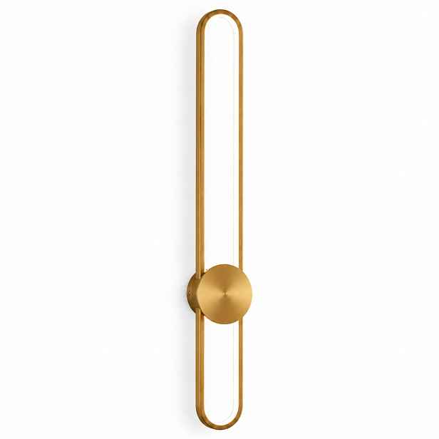 Nástěnná lampa Zlatá Led Lampa Moderní Lineární Loft Neutrální 30W 90CM