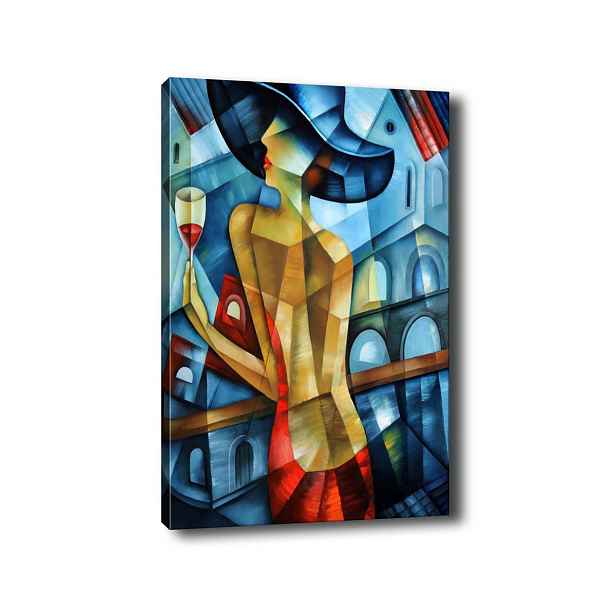 Wallity Obraz na plátně Cubism lady 50x70 cm