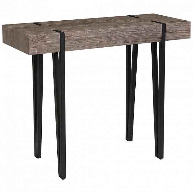 Beliani KONZOLOVÝ STOLEK tmavší Odstín dřeva Adena